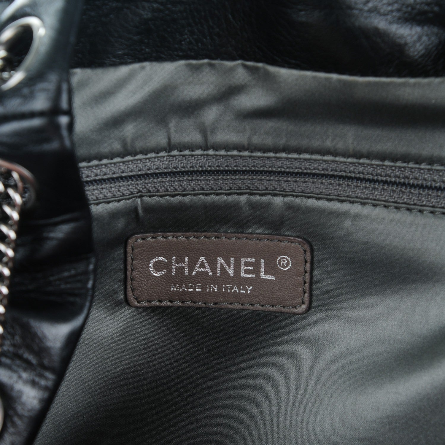 Chanel Lambskin Square Stitched Lax Accordion Shoulder Bag Black 6 of 7