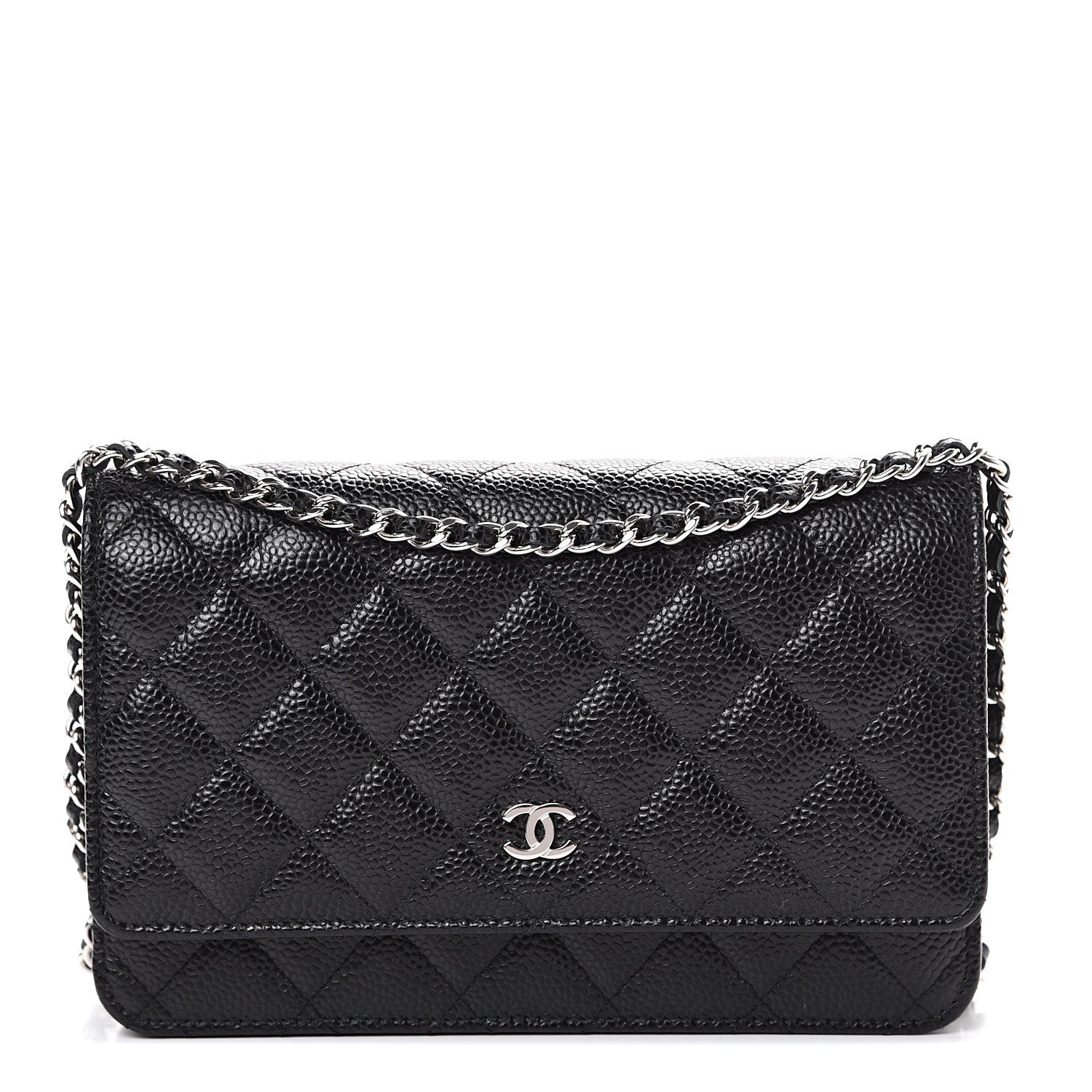 Chanel Caviar Quilted Wallet On Chain WOC Black 1 of 11