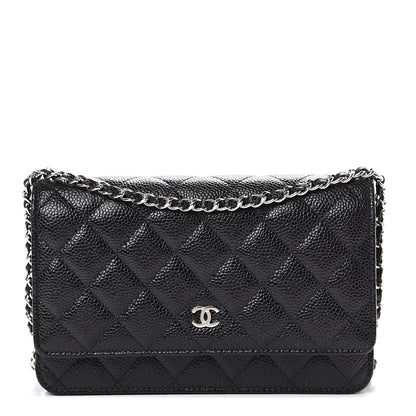Chanel Caviar Quilted Wallet On Chain WOC Black 1 of 11