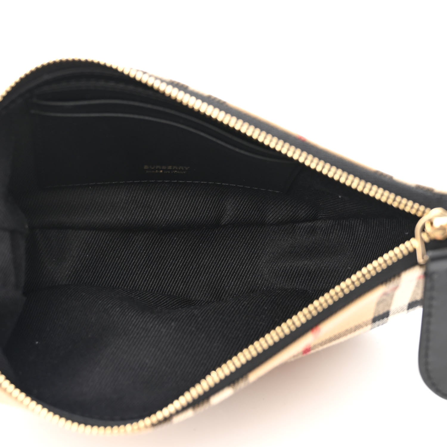 Burberry Vintage Check Calfskin Olympia Pouch Archive Beige 5 of 10