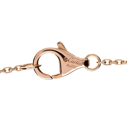 Cartier 18K Pink Gold Diamond Black Onyx Amulette de Cartier Station Necklace 3 of 3