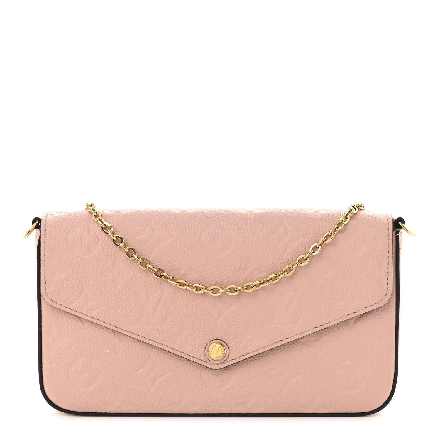 Louis Vuitton Empreinte Pochette Felicie Chain Wallet Rose Poudre 1 of 15
