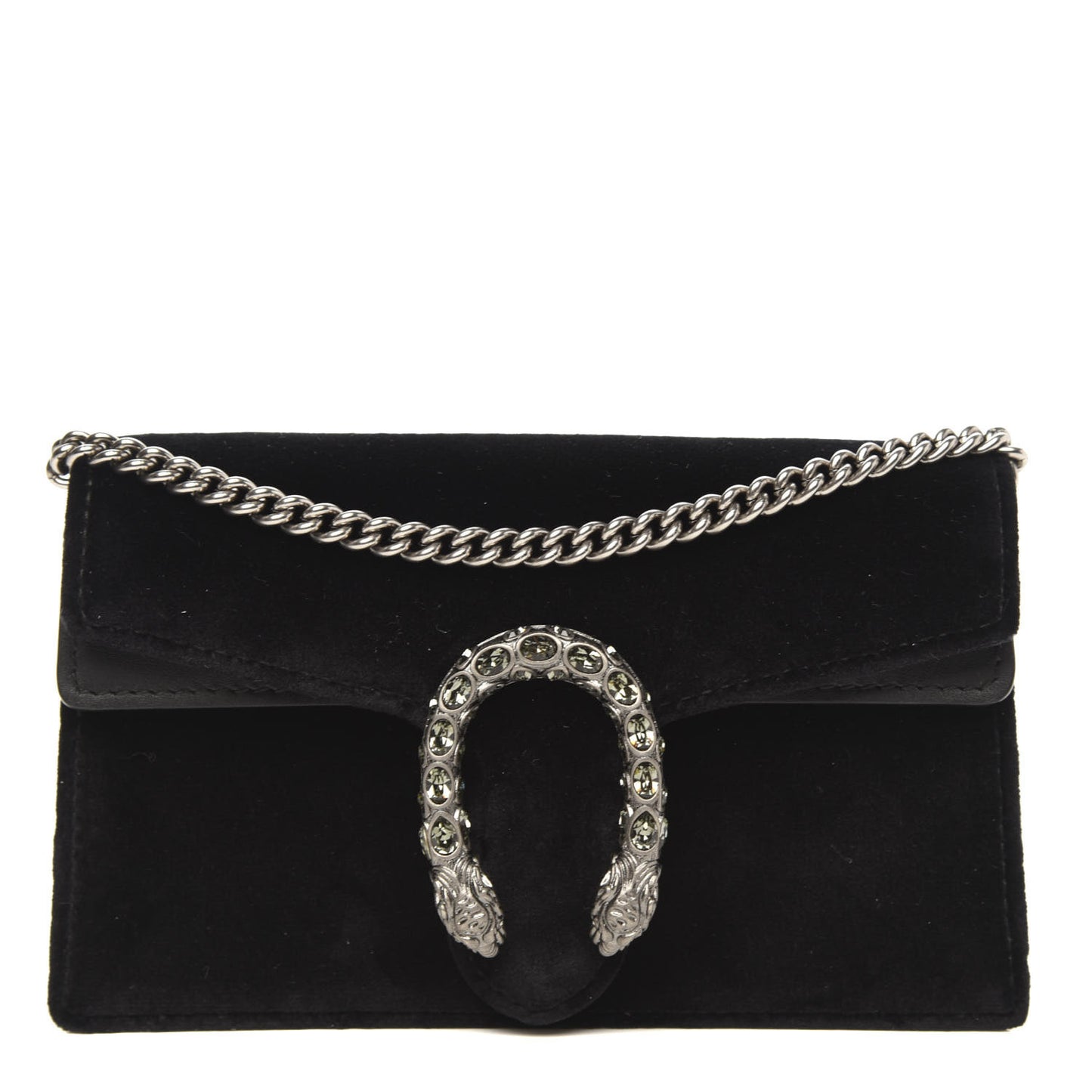 Velvet Super Mini Dionysus Shoulder Bag Black