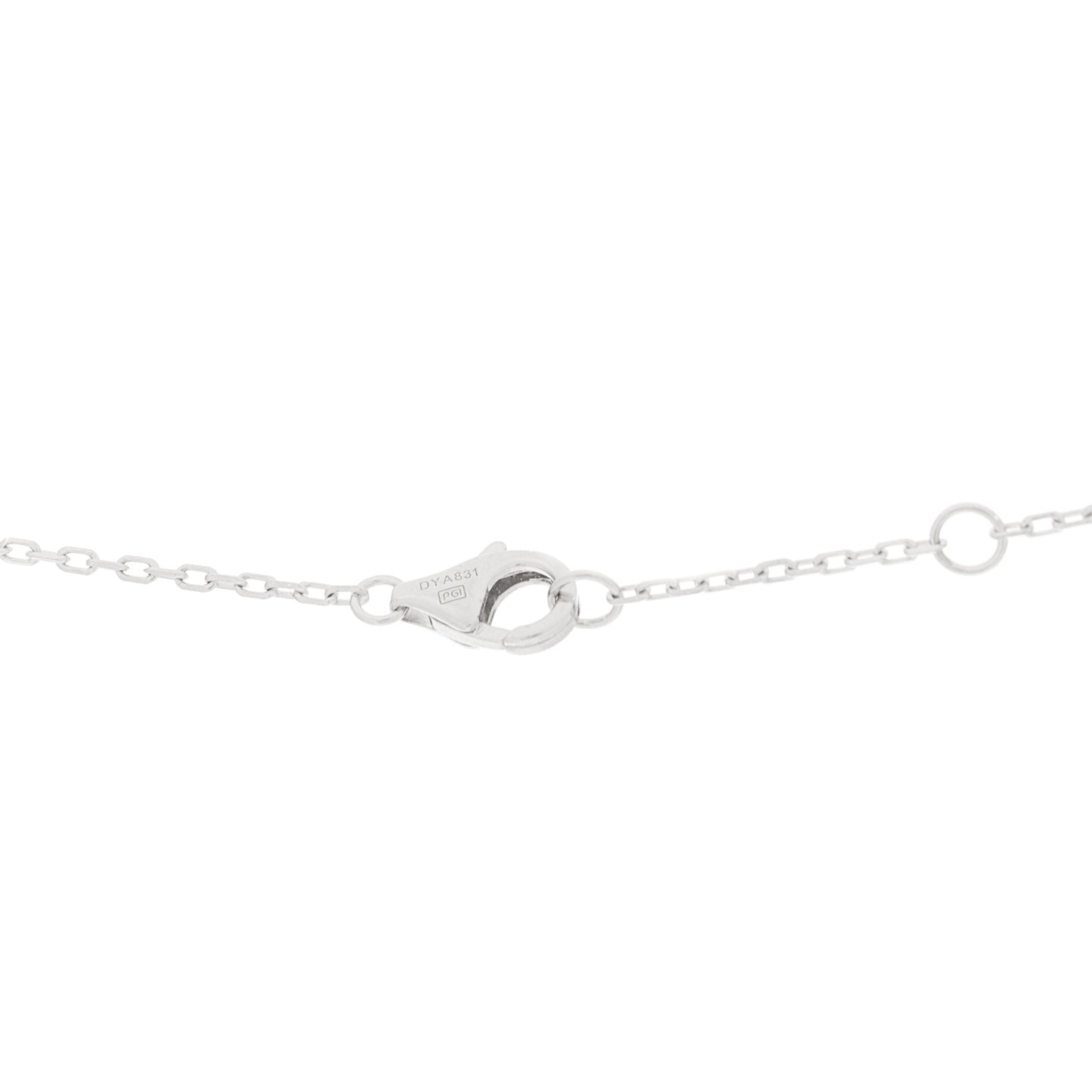 18K White Gold Diamond Juste Un Clou Paved Pendant Necklace