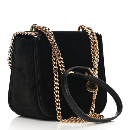 Stella McCartney Velvet Effect Medium Falabella Box Shoulder Bag Black 3 of 12