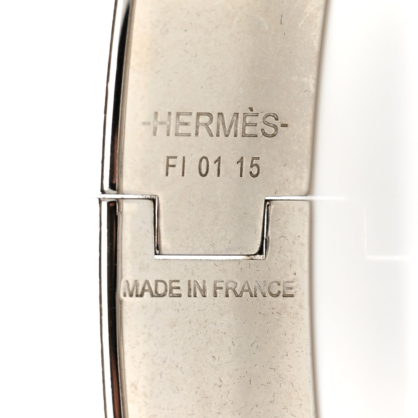 Enamel Narrow Clic Clac H Bracelet GM Black