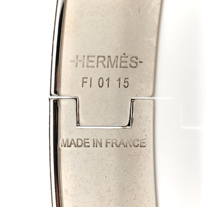 Hermes Enamel Narrow Clic Clac H Bracelet GM Black 4 of 4
