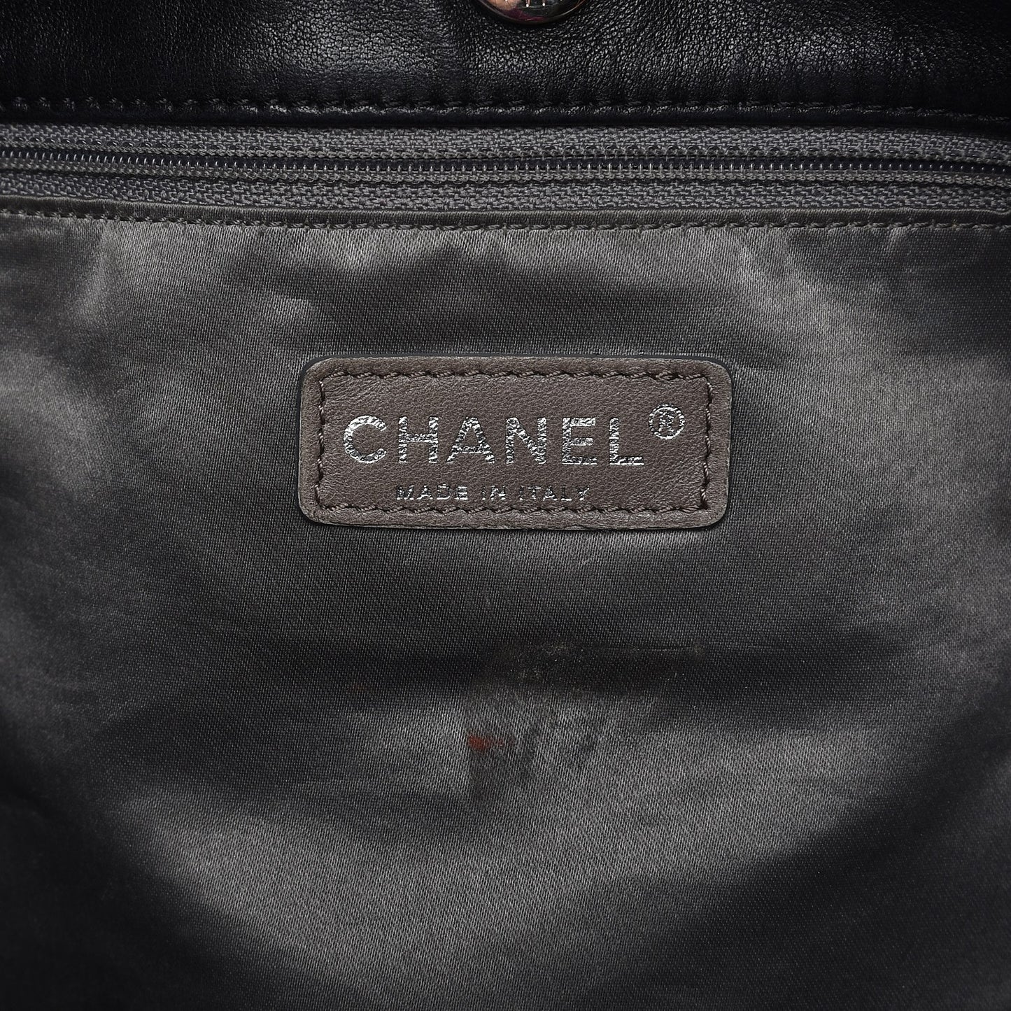 Patent Patchwork Large Brooklyn Tote Black