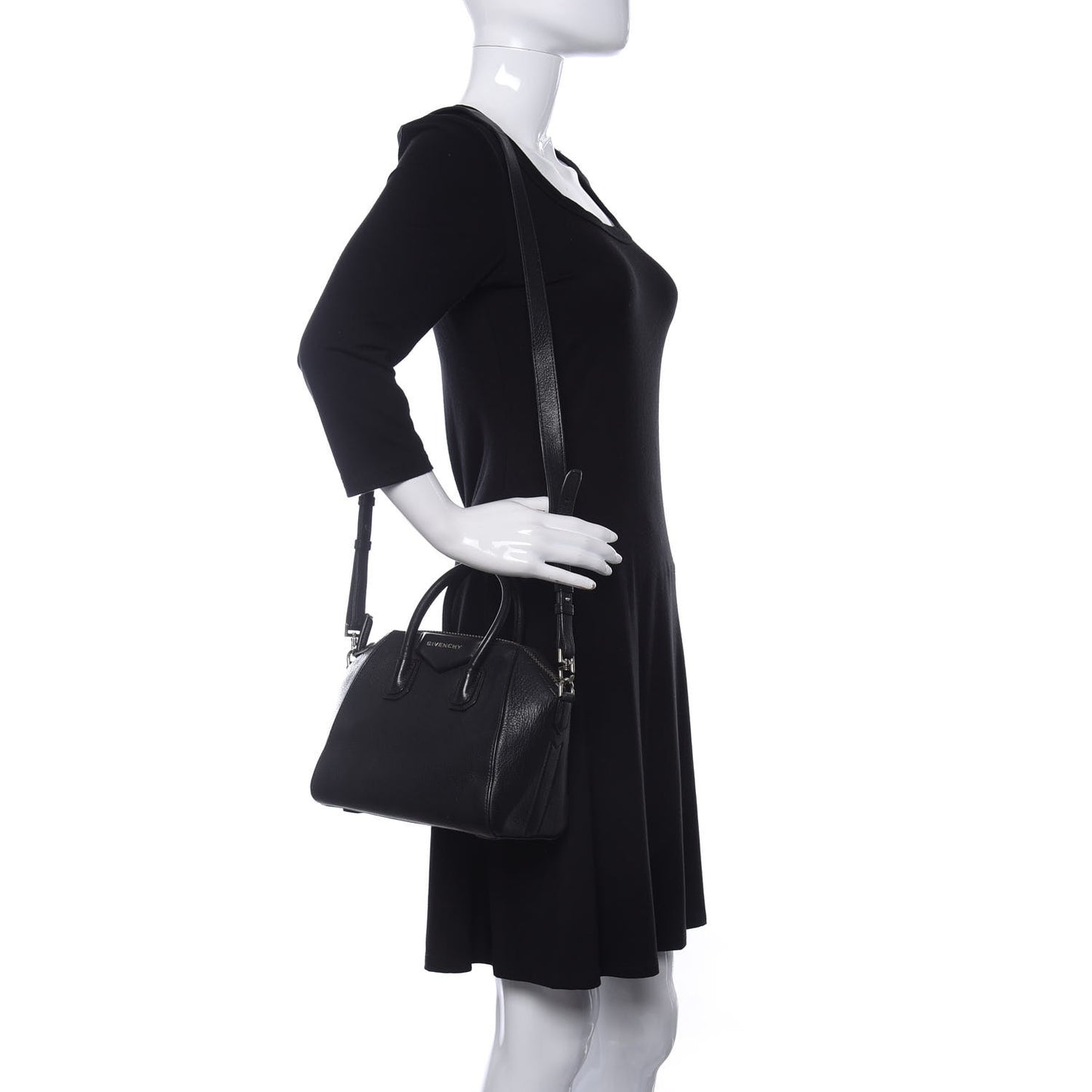 Sugar Goatskin Mini Antigona Black