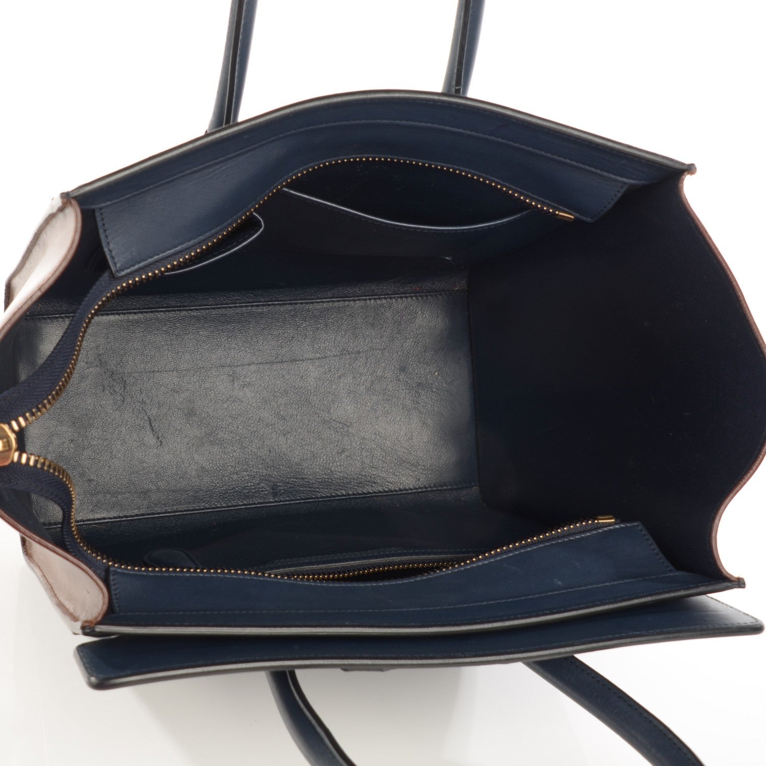 Celine Smooth Calfskin Micro Tri-Color Luggage Black 5 of 8