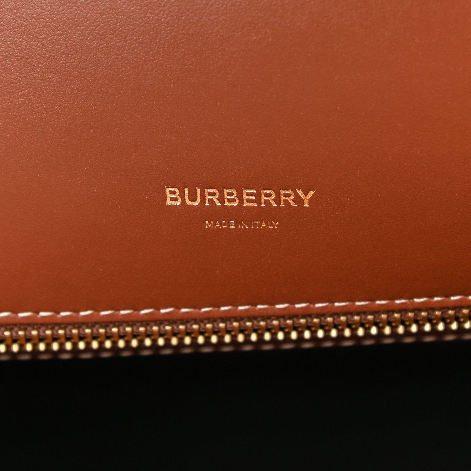 Burberry Vintage Check Calfskin Medium Title Bag Archive Beige 6 of 10