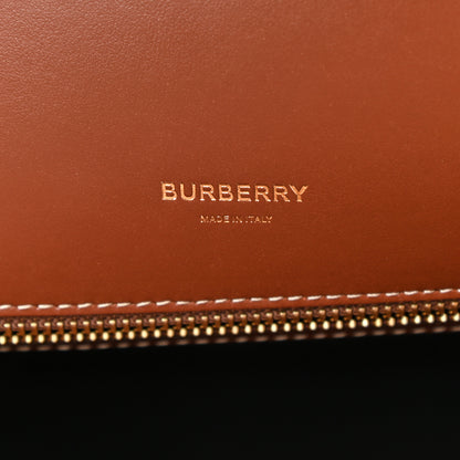 Burberry Vintage Check Calfskin Medium Title Bag Archive Beige 6 of 10