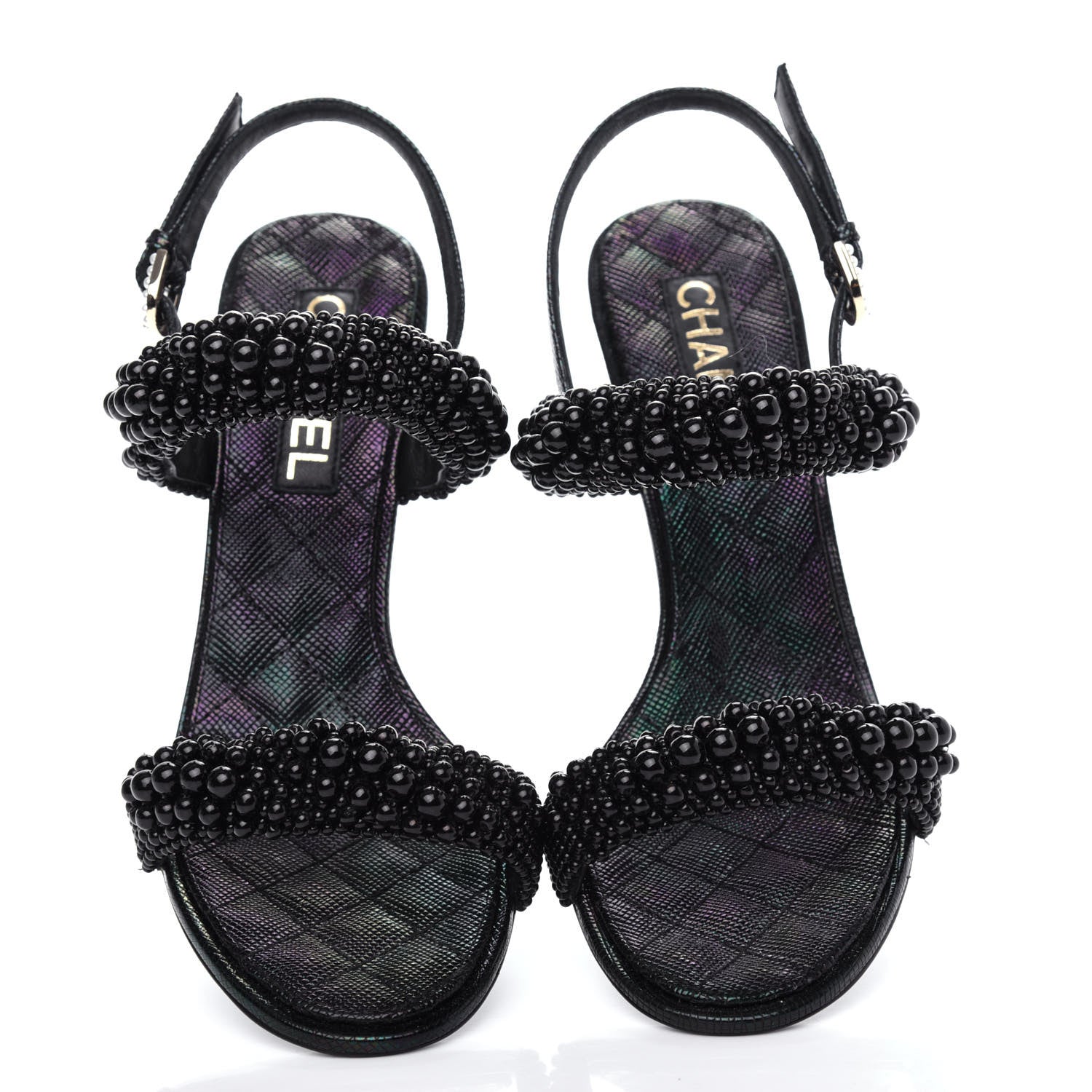 Chanel Fantasy Calfskin Pearl Pump 39 Black 5 of 11