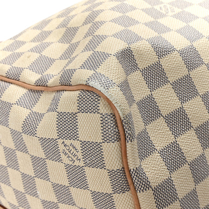 Louis Vuitton Damier Azur Keepall Bandouliere 55 9 of 10