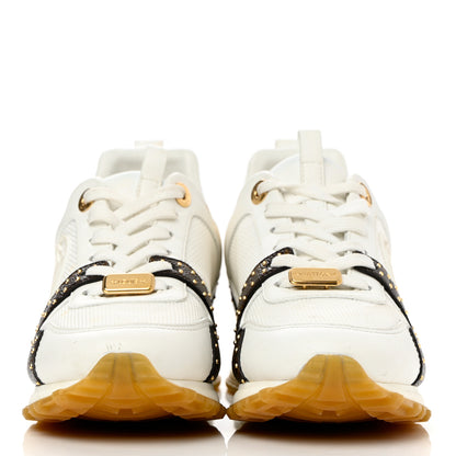 Louis Vuitton Calfskin Monogram Embellished Run Away Sneakers 36 White 2 of 14