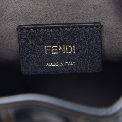 Fendi Vitello Liberty F is Fendi Bi-Color FF 1974 Embossed Mini Mon Tresor Bucket Bag Maya Black 6 of 8