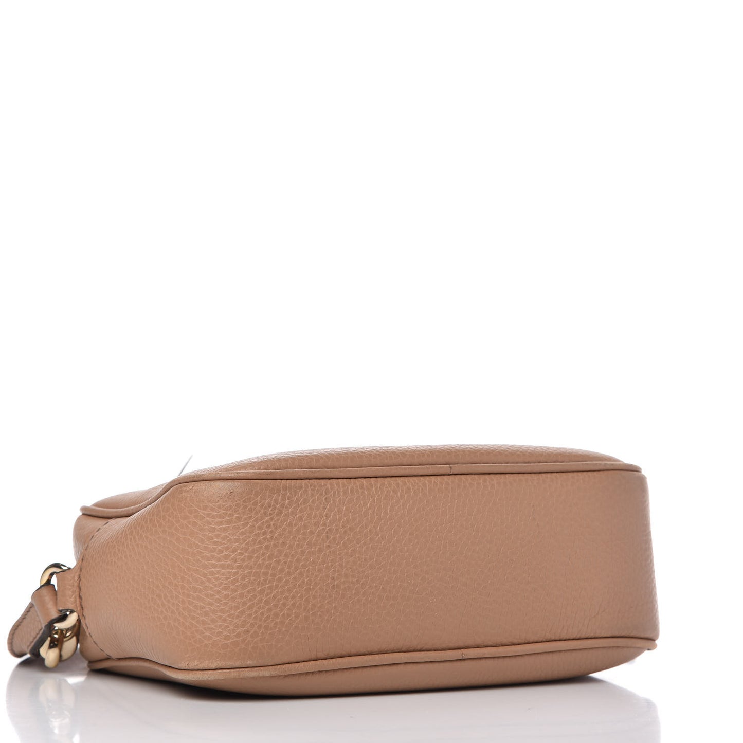 Pebbled Calfskin Small Soho Disco Bag Rose Beige