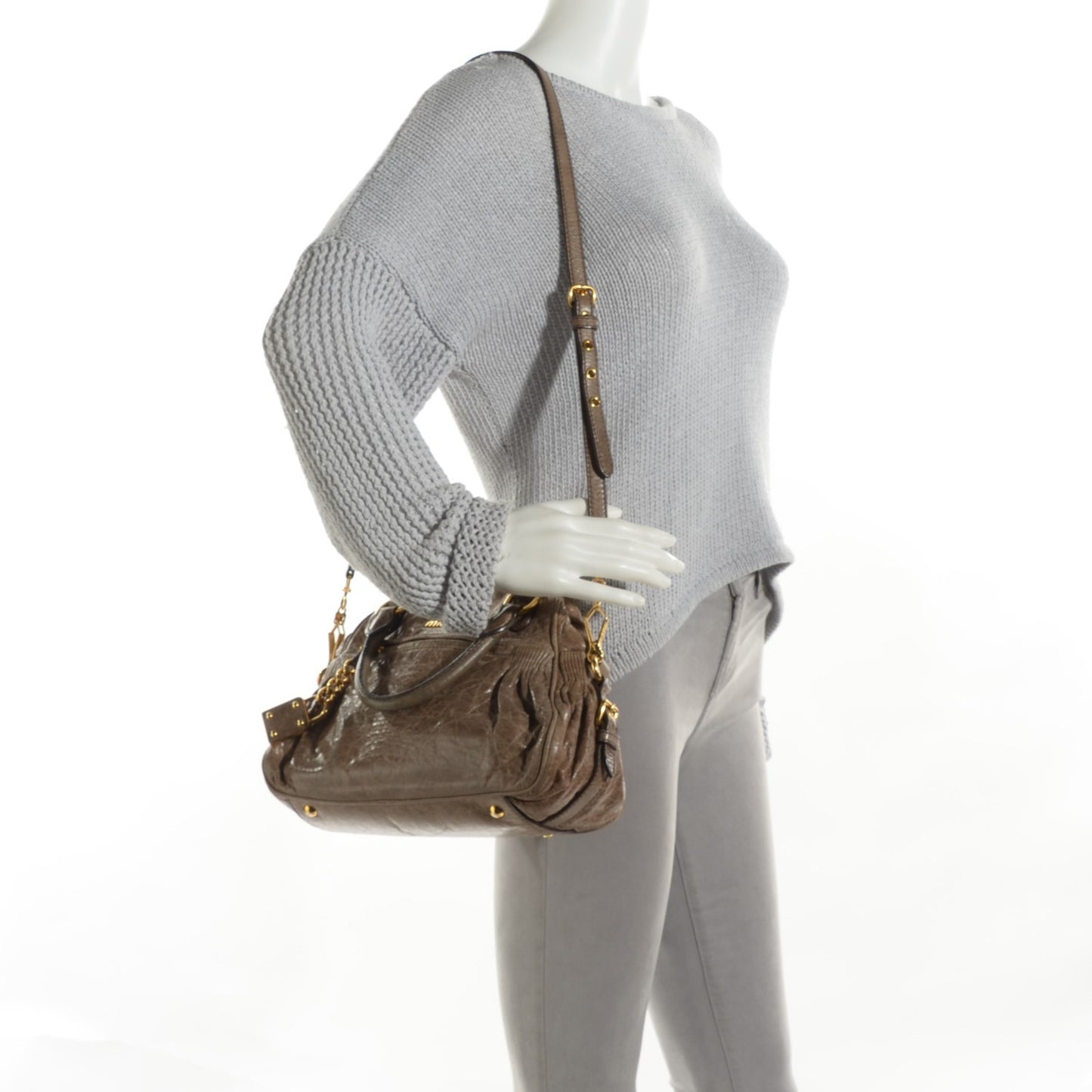 Nappa Leather Mini Charm Bambu