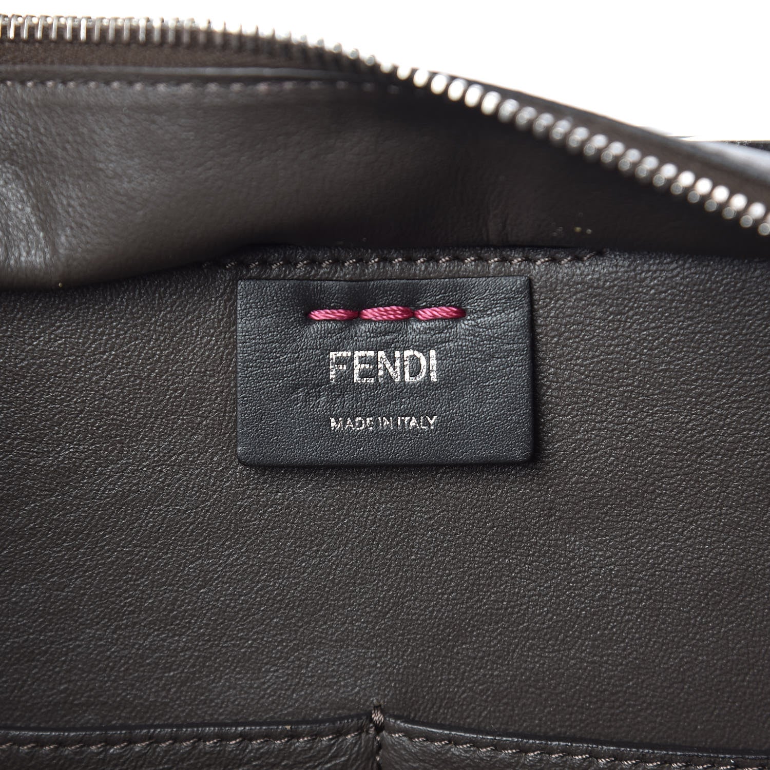 Fendi Vitello Dolce Shiny Nappa Petite 3Jours Tote Magenta Carbone 6 of 9