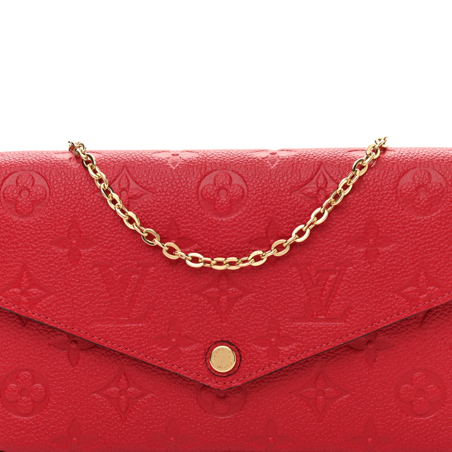 Empreinte Pochette Felicie Chain Wallet Scarlet