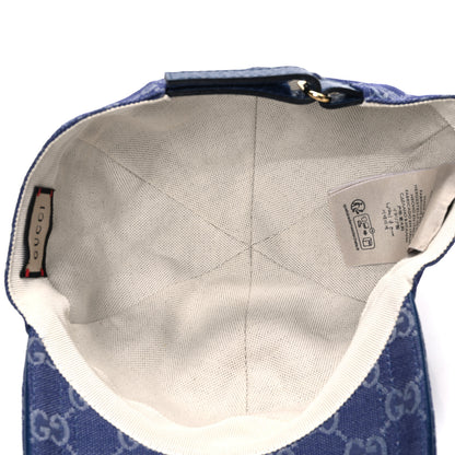 Gucci Monogram New GG Baseball Hat L Blue Grey 7 of 8