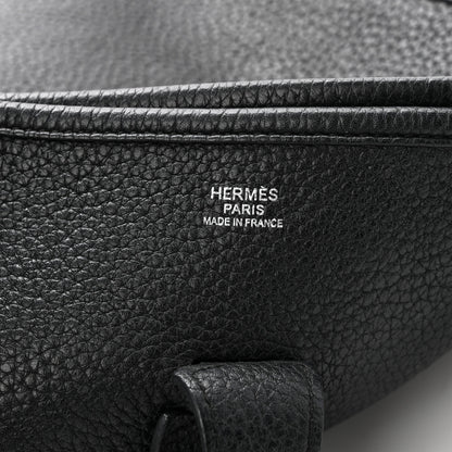 Hermes Taurillon Clemence Evelyne III GM Black 6 of 10