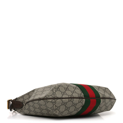Gucci GG Supreme Monogram Web Small Ophidia Half Moon Hobo Brown 4 of 11