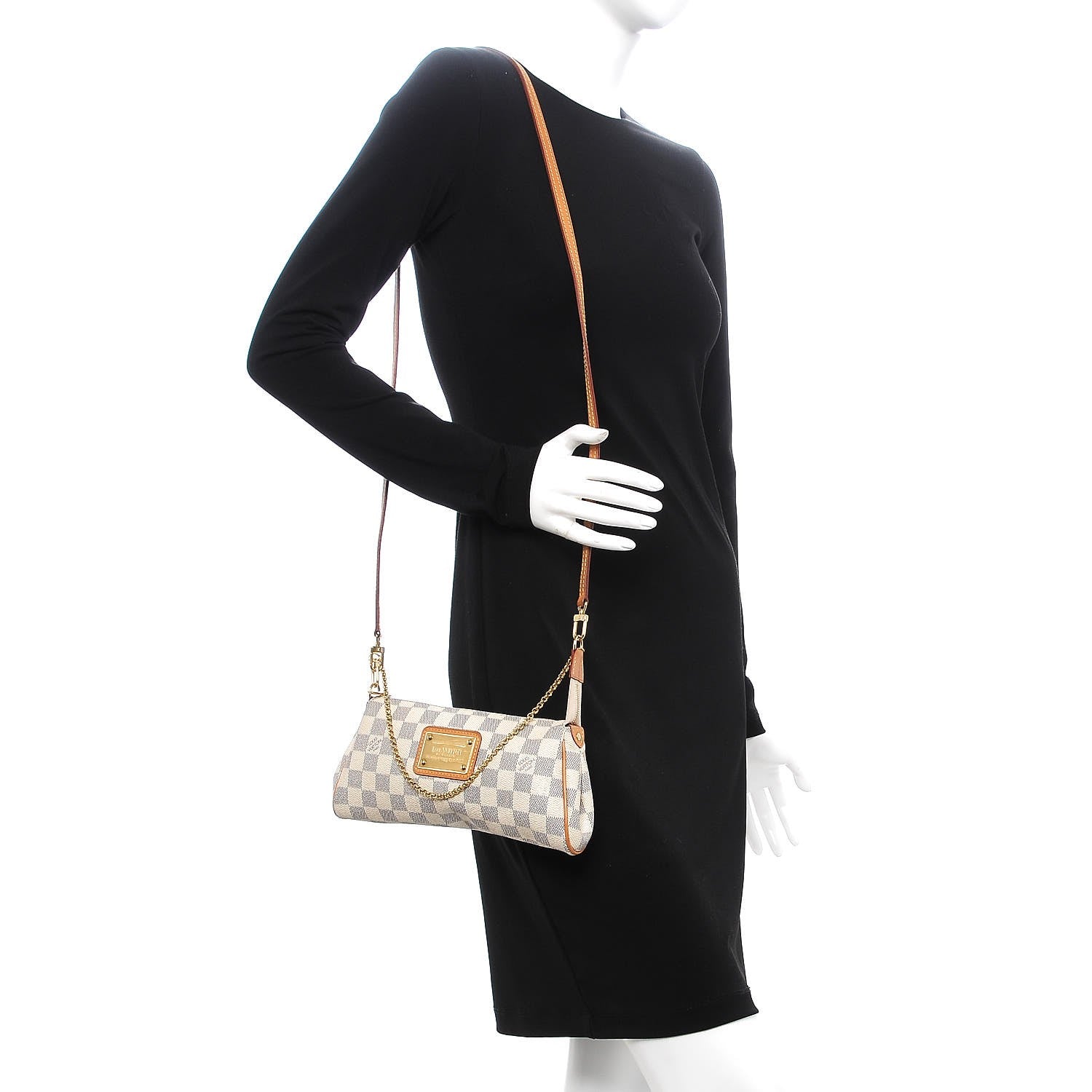 Louis Vuitton Damier Azur Eva Clutch 2 of 8