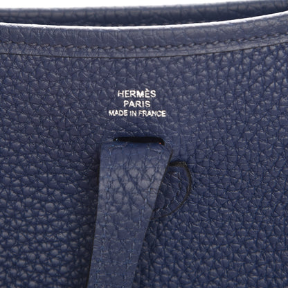 Hermes Taurillon Clemence Amazone Evelyne TPM Bleu Saphir Paradis 6 of 8