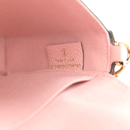 Louis Vuitton Empreinte Pochette Felicie Chain Wallet Rose Poudre 8 of 14