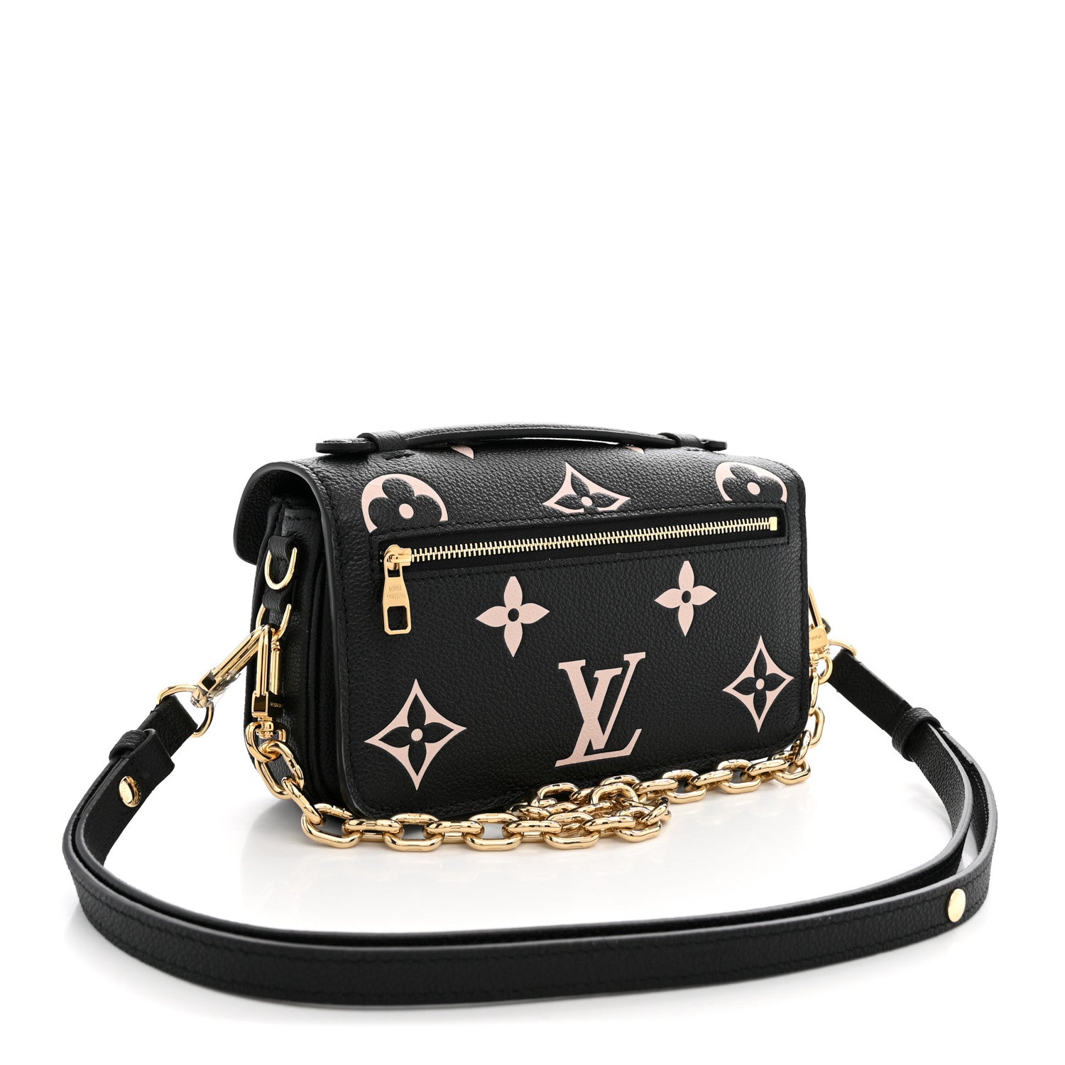 Louis Vuitton Empreinte Monogram Giant Pochette Metis East West Black Beige 3 of 9