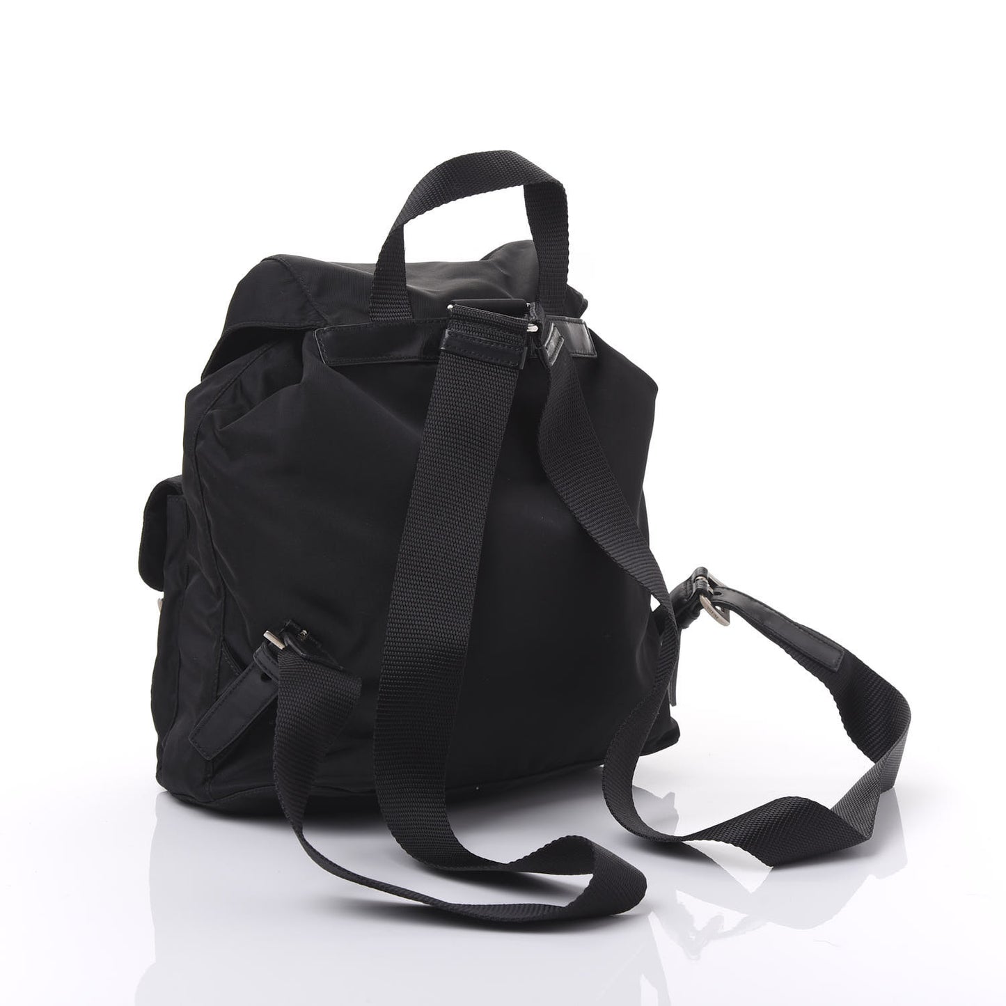 Nylon Vela Medium Backpack Black
