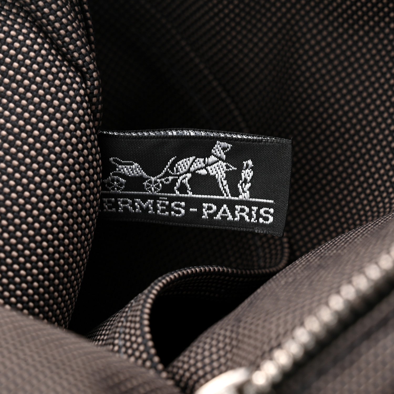 Hermes Canvas Herline Backpack Grey 10 of 17