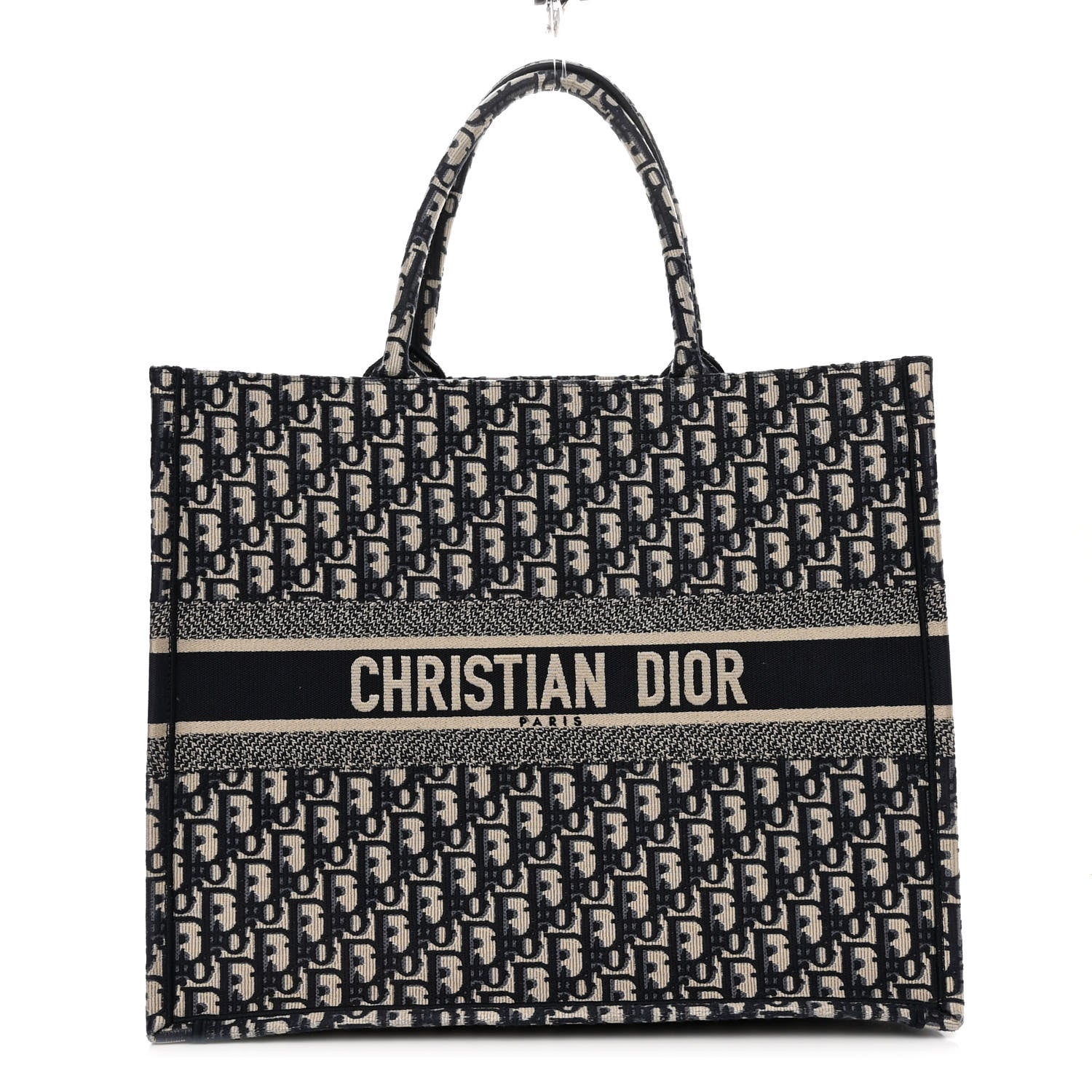 Christian Dior Oblique Large Book Tote Blue Multicolor 1 of 9