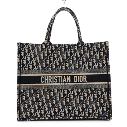 Christian Dior Oblique Large Book Tote Blue Multicolor 1 of 9