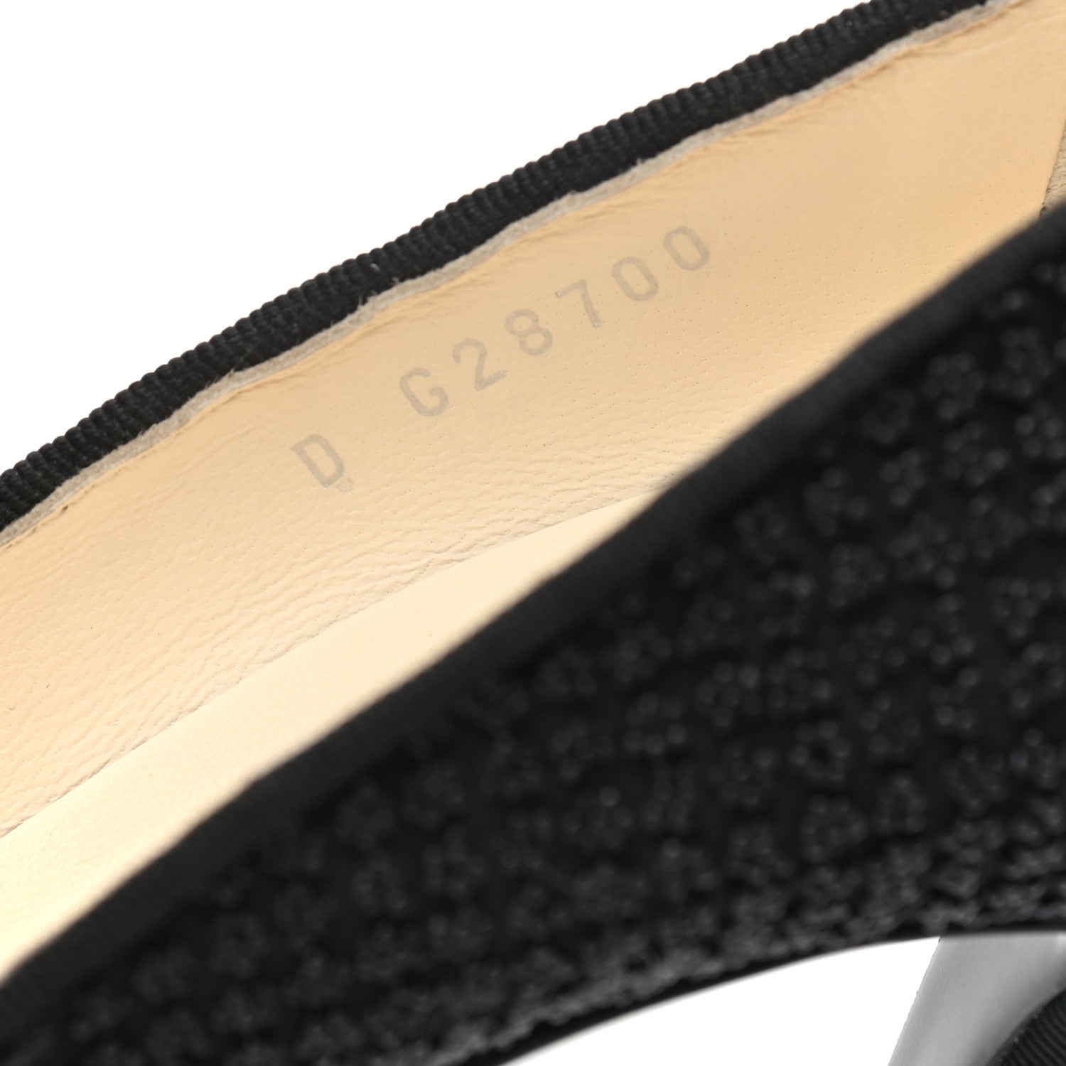 Chanel Tweed Grosgrain Beaded Cap Toe Pumps 37.5 Black 8 of 9