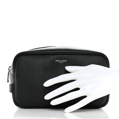 Saint Laurent Grain De Poudre Cosmetic Case Black 2 of 8