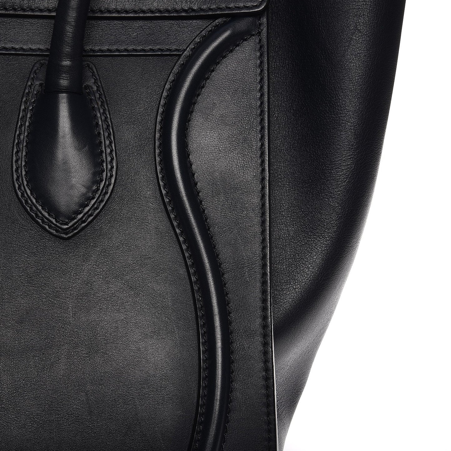 Smooth Calfskin Mini Luggage Navy Blue