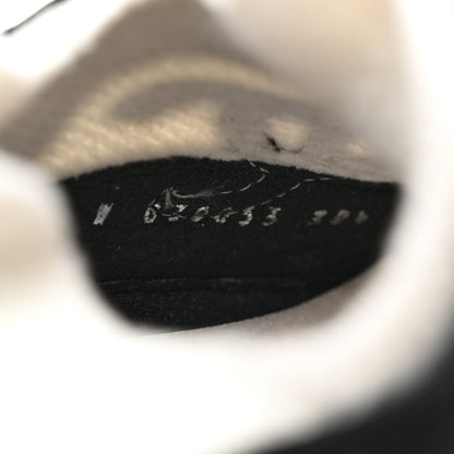 Chanel Fabric Suede Calfskin CC Sneakers 38.5 White Black 7 of 9