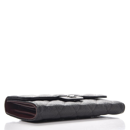 Chanel Caviar Quilted Large Flap Wallet Black 4 of 8