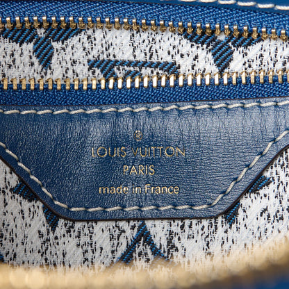 Louis Vuitton Monogram Jacquard Denim Speedy Bandouliere 25 Bleu 6 of 12