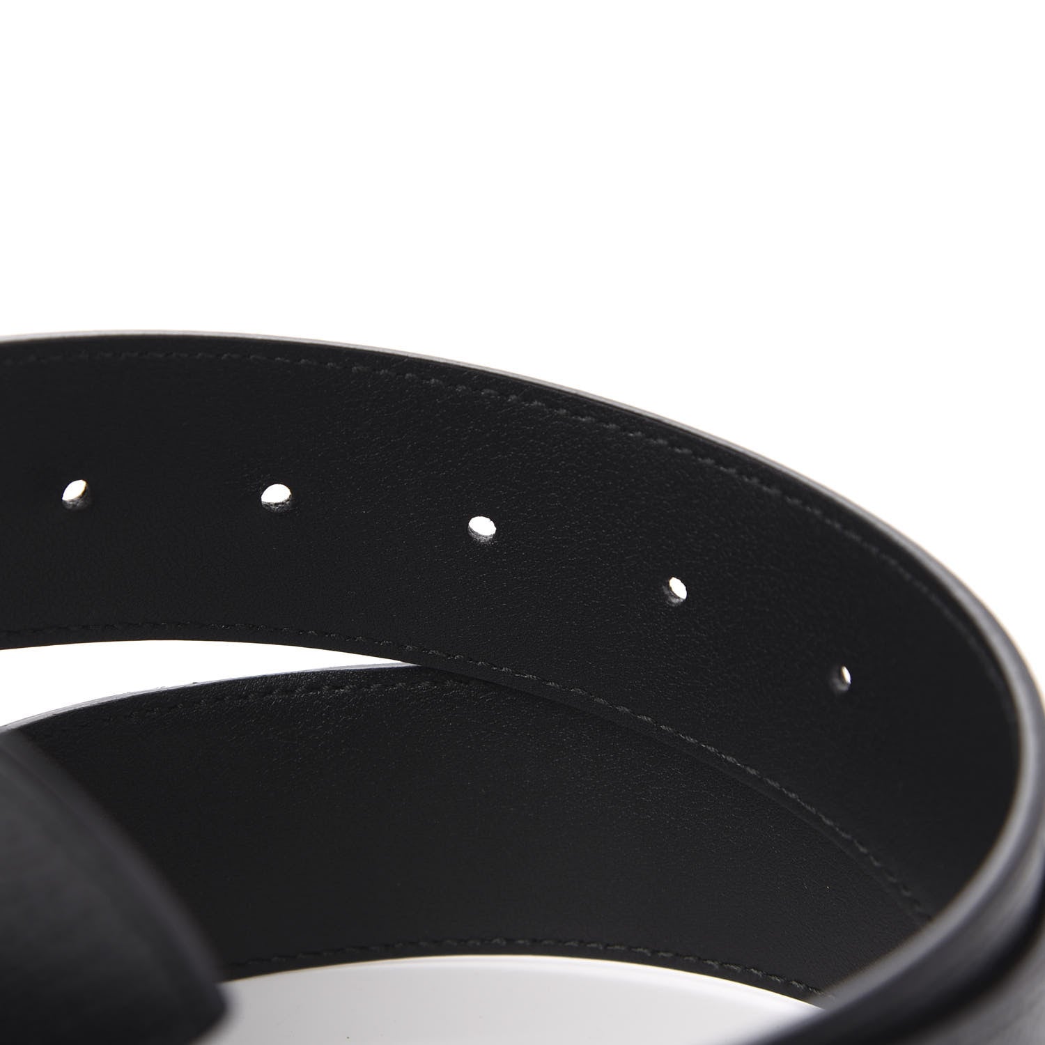 Gucci Textured Calfskin Double G 40mm Belt 85 34 Black 4 of 5