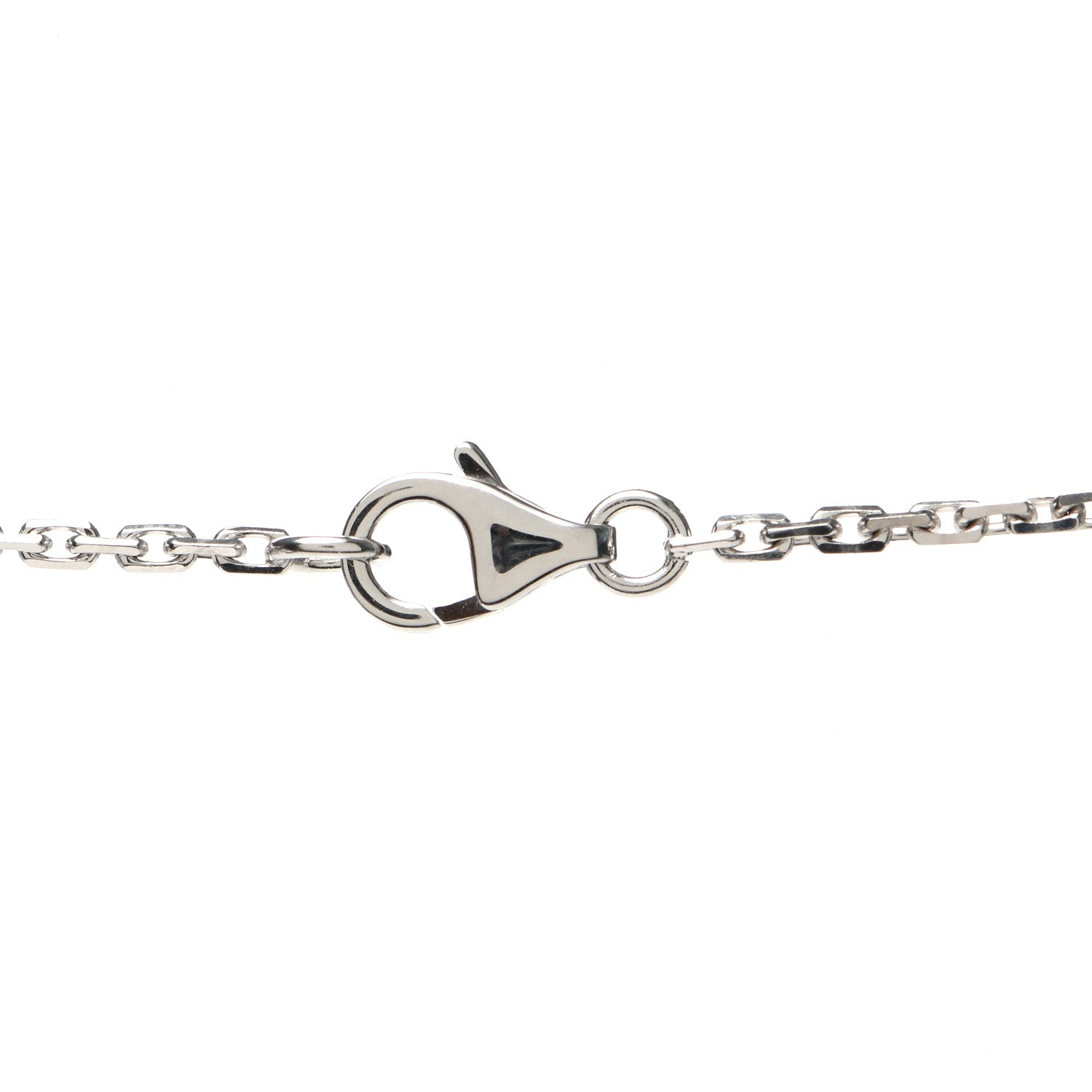 Cartier 18K White Gold 3 Diamonds LOVE Pendant Necklace 4 of 6