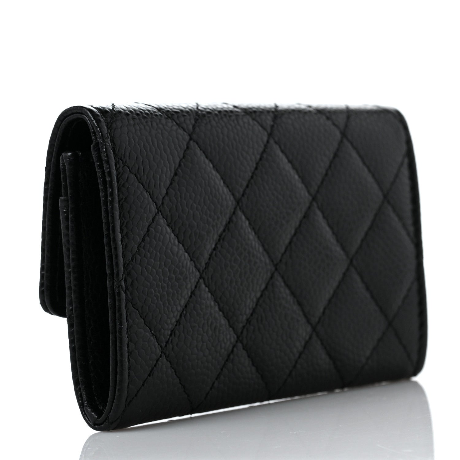 Chanel Caviar Quilted Flap Card Holder Black 3 of 7