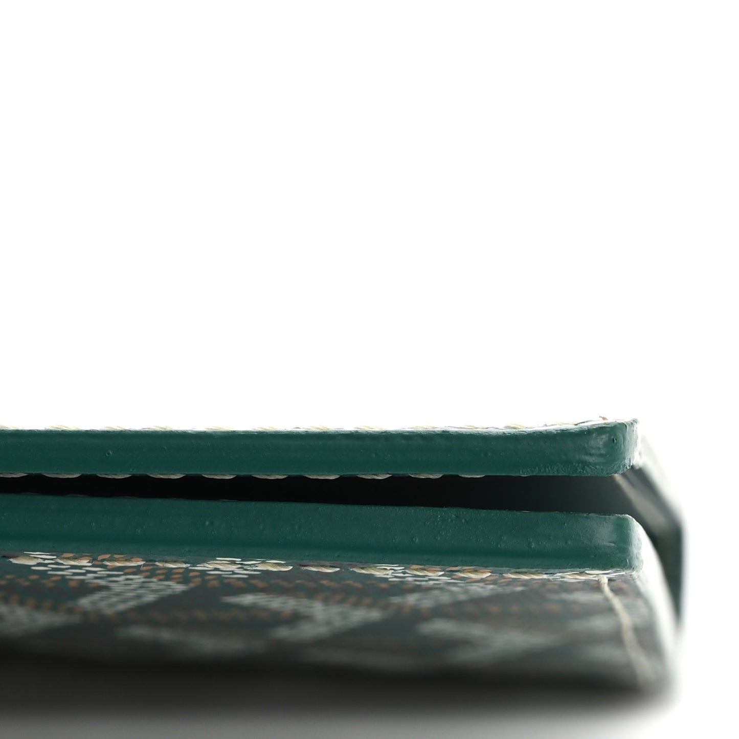Goyardine Passport Wallet Green