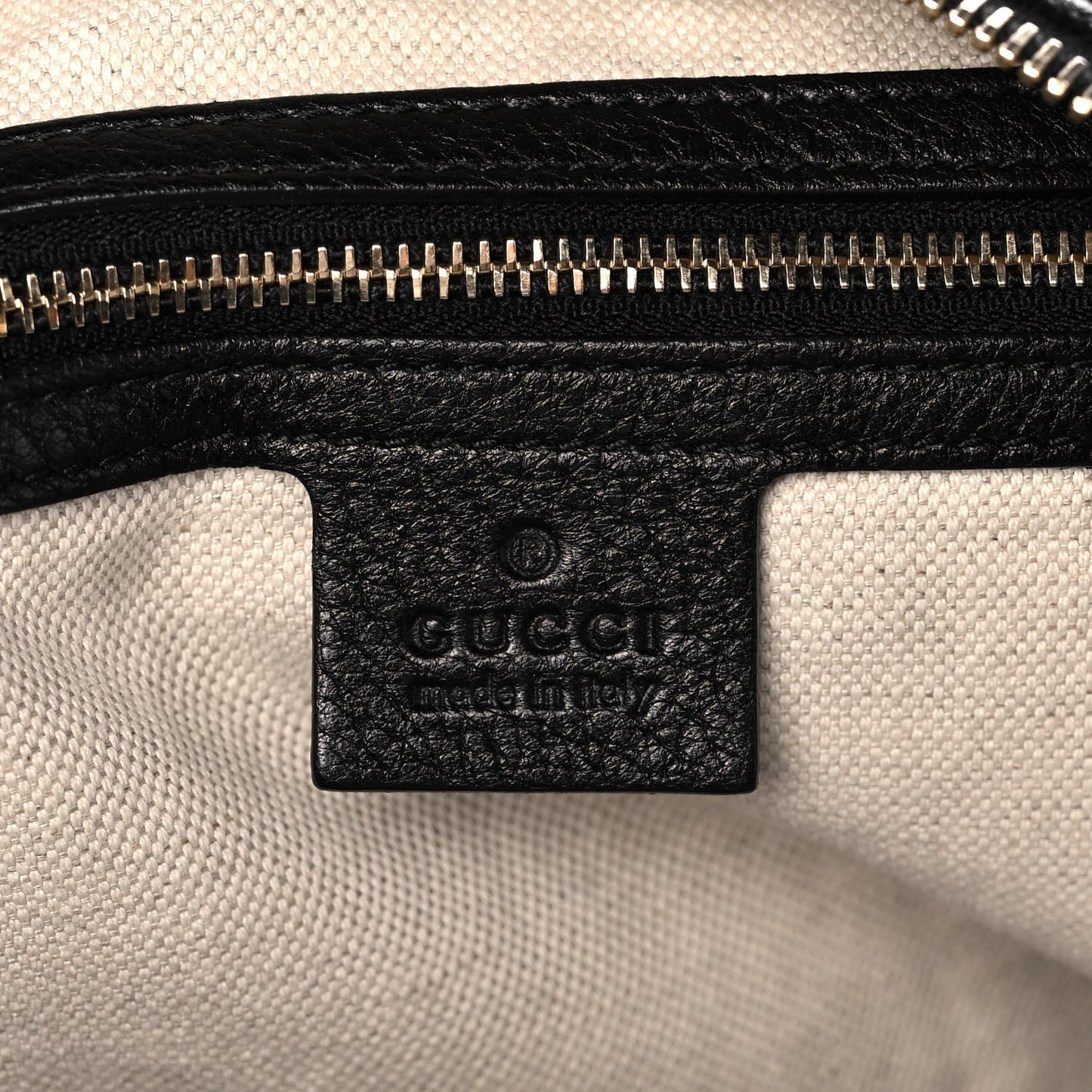 Pebbled Calfskin Small Miss GG Hobo Black