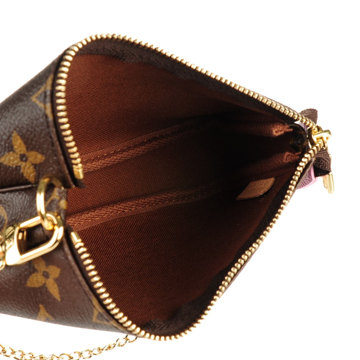 Louis Vuitton Monogram 2016 Christmas Animation Mini Pochette Accessories Rose Ballerine 6 of 7