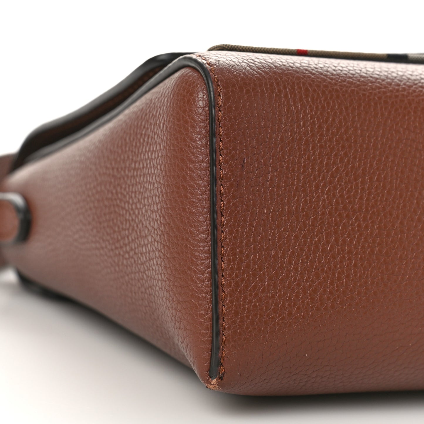 Calfskin Vintage Check Note Crossbody Bag Tan