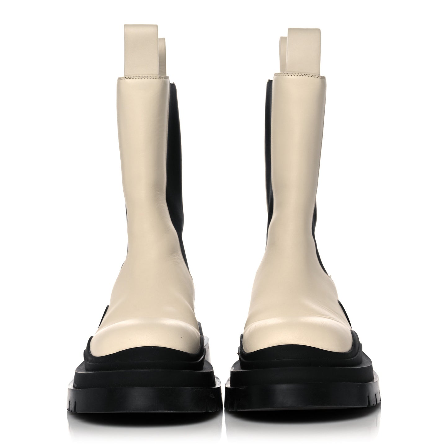 Calfskin The Tire Chelsea Boots 38.5 Sea Salt Black