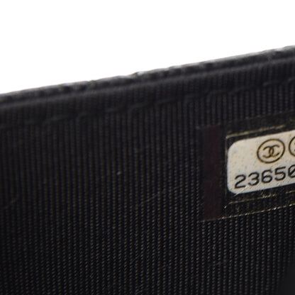 Chanel Crumpled Calfskin Quilted Wallet On Chain WOC So Black 7 of 9